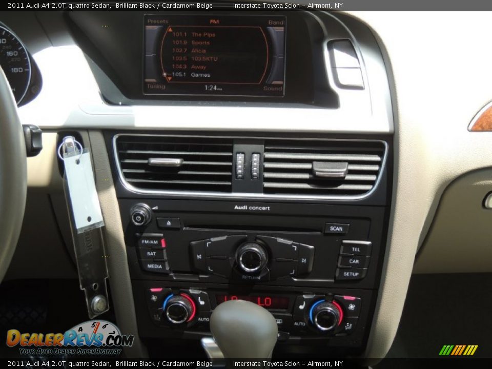 2011 Audi A4 2.0T quattro Sedan Brilliant Black / Cardamom Beige Photo #15