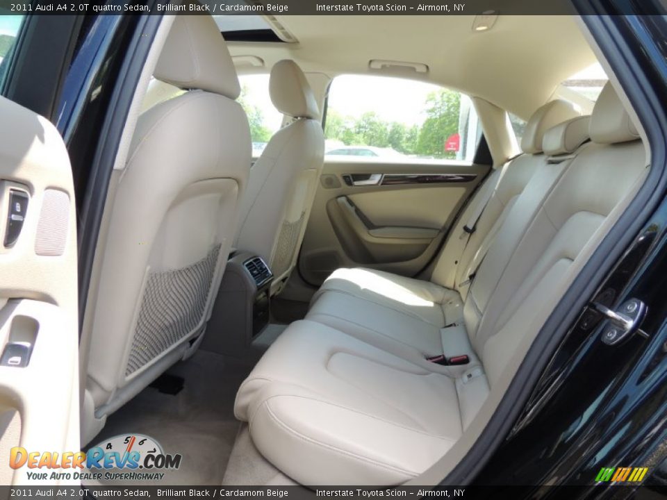 2011 Audi A4 2.0T quattro Sedan Brilliant Black / Cardamom Beige Photo #17