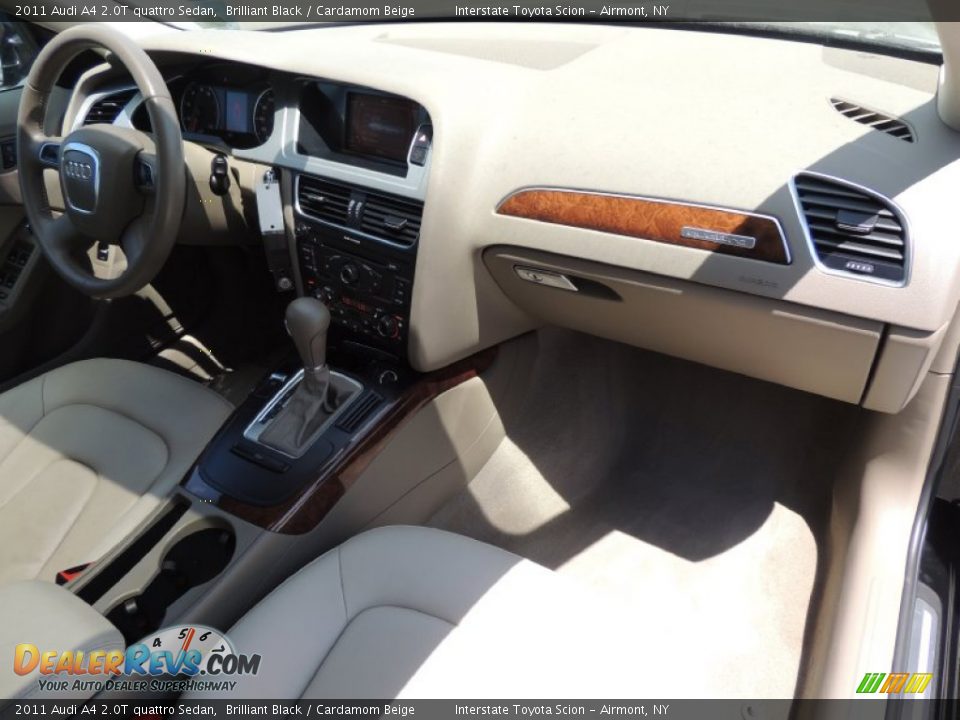 2011 Audi A4 2.0T quattro Sedan Brilliant Black / Cardamom Beige Photo #21