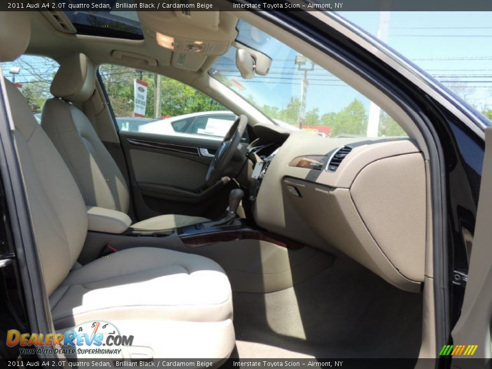 2011 Audi A4 2.0T quattro Sedan Brilliant Black / Cardamom Beige Photo #22