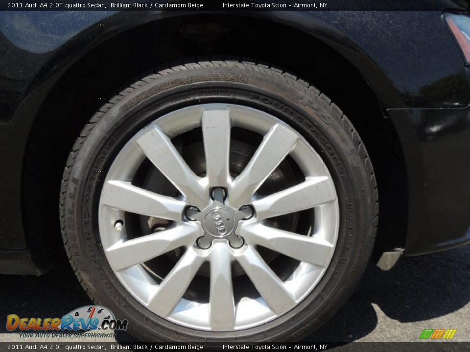 2011 Audi A4 2.0T quattro Sedan Brilliant Black / Cardamom Beige Photo #23