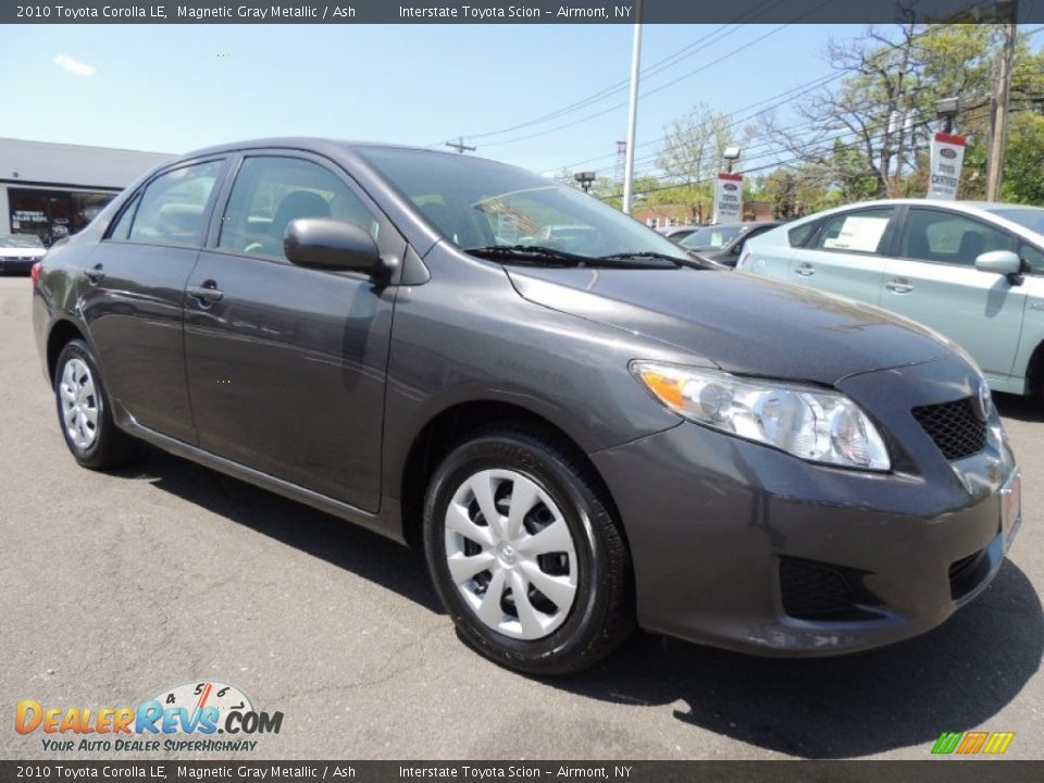 2010 Toyota Corolla LE Magnetic Gray Metallic / Ash Photo #3