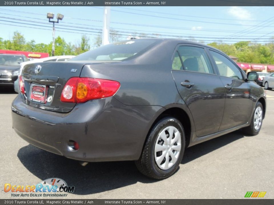 2010 Toyota Corolla LE Magnetic Gray Metallic / Ash Photo #4