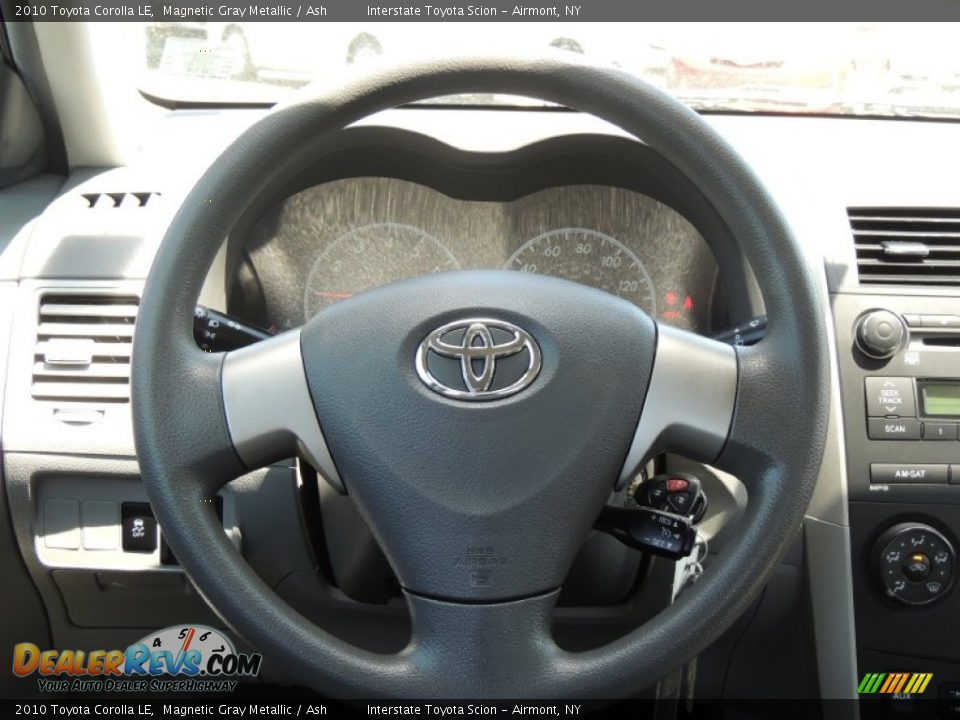 2010 Toyota Corolla LE Magnetic Gray Metallic / Ash Photo #12