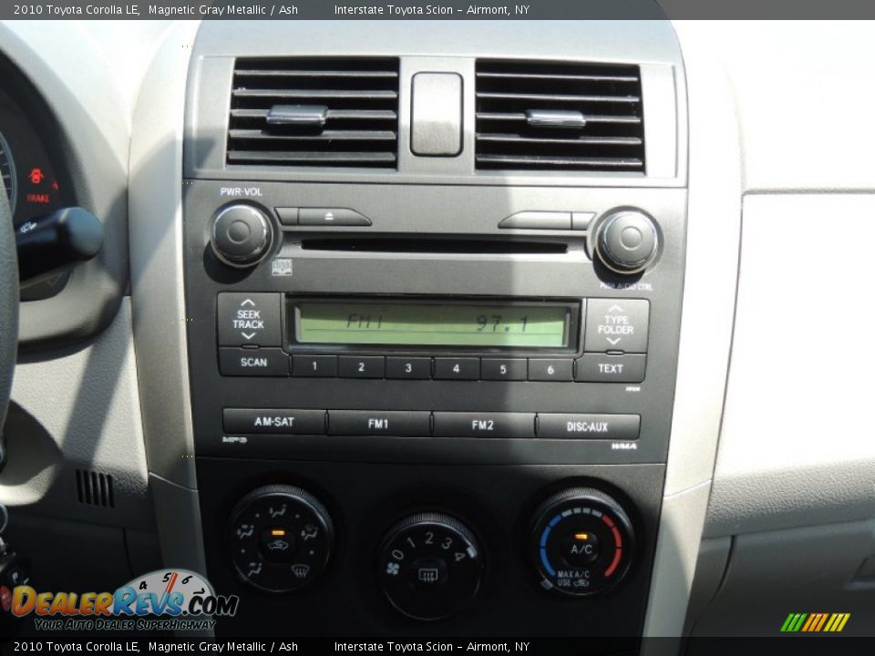 2010 Toyota Corolla LE Magnetic Gray Metallic / Ash Photo #14