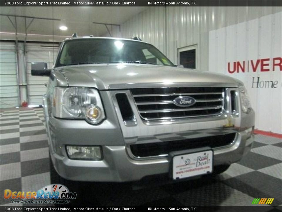 2008 Ford Explorer Sport Trac Limited Vapor Silver Metallic / Dark Charcoal Photo #2