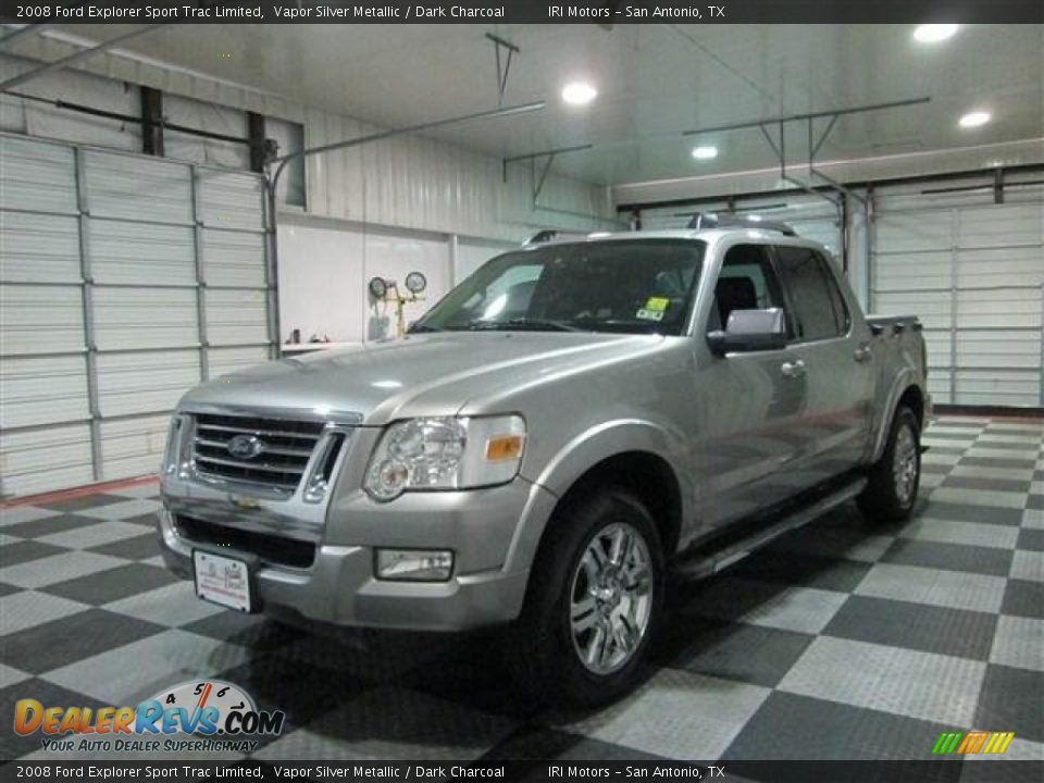 2008 Ford Explorer Sport Trac Limited Vapor Silver Metallic / Dark Charcoal Photo #3