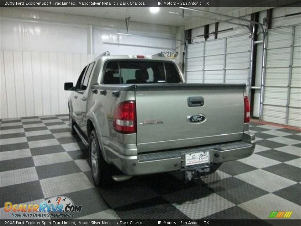 2008 Ford Explorer Sport Trac Limited Vapor Silver Metallic / Dark Charcoal Photo #5