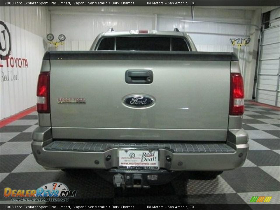 2008 Ford Explorer Sport Trac Limited Vapor Silver Metallic / Dark Charcoal Photo #6