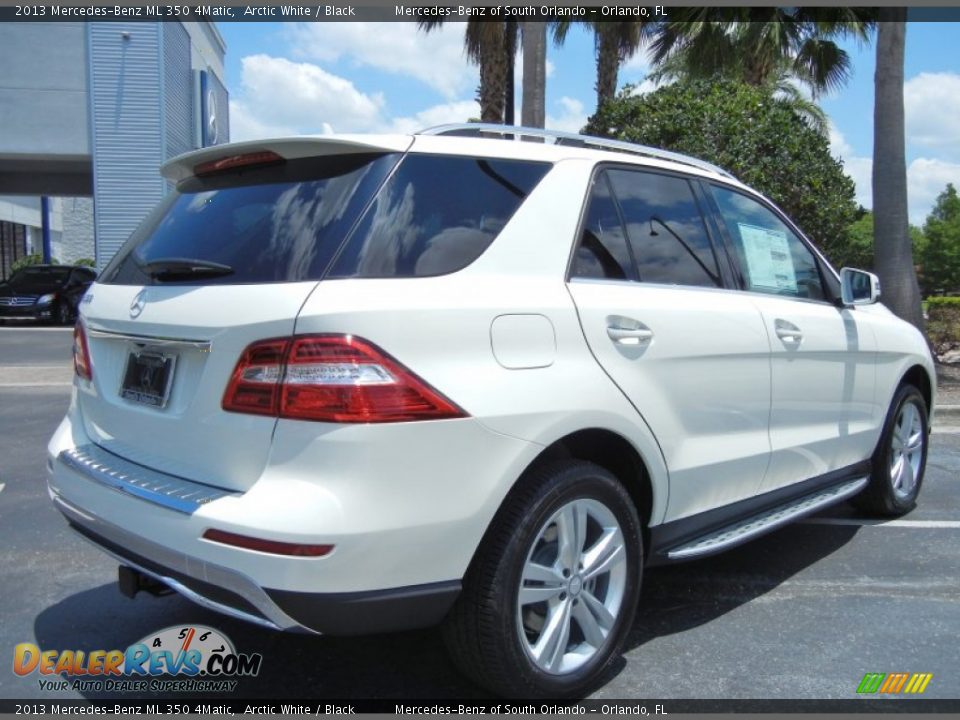 2013 Mercedes-Benz ML 350 4Matic Arctic White / Black Photo #3