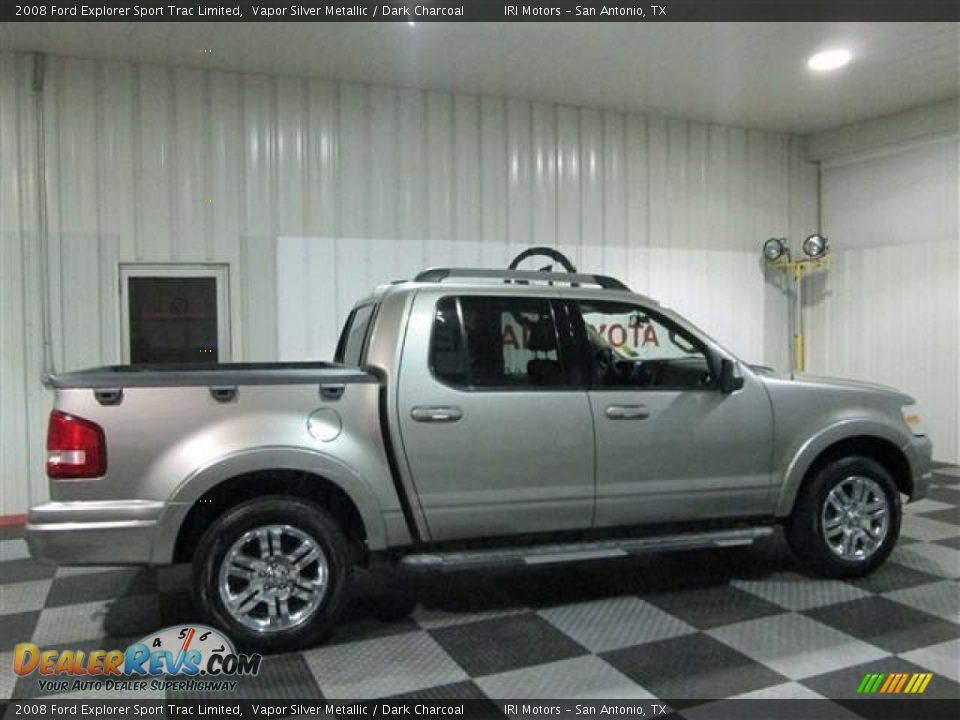 2008 Ford Explorer Sport Trac Limited Vapor Silver Metallic / Dark Charcoal Photo #7