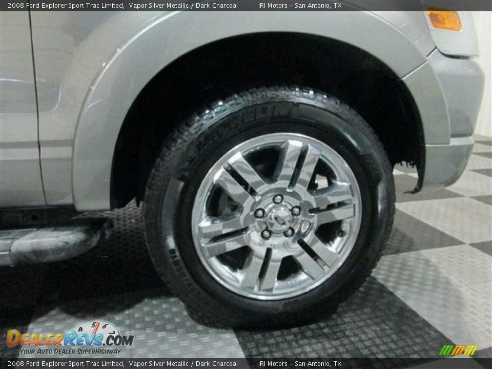 2008 Ford Explorer Sport Trac Limited Vapor Silver Metallic / Dark Charcoal Photo #8