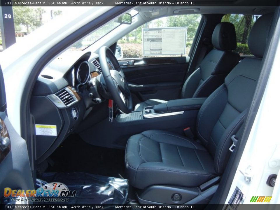 2013 Mercedes-Benz ML 350 4Matic Arctic White / Black Photo #6