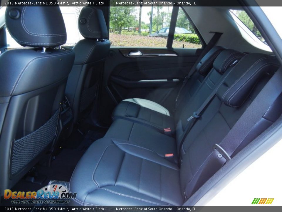 2013 Mercedes-Benz ML 350 4Matic Arctic White / Black Photo #7