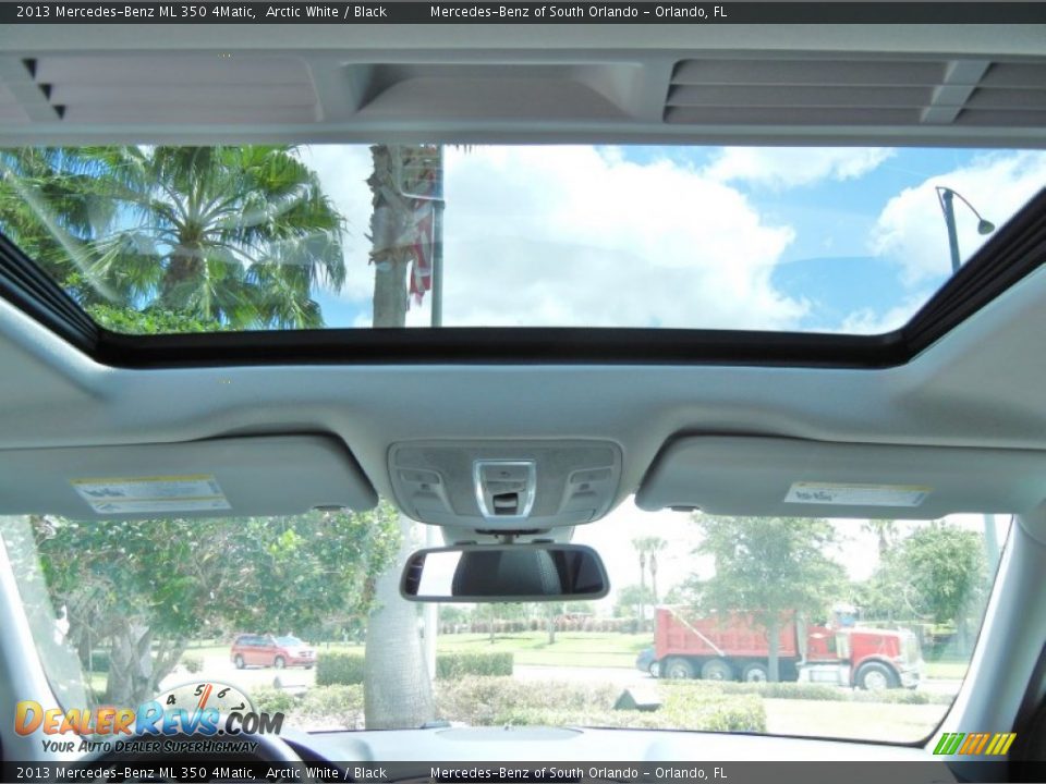 2013 Mercedes-Benz ML 350 4Matic Arctic White / Black Photo #8