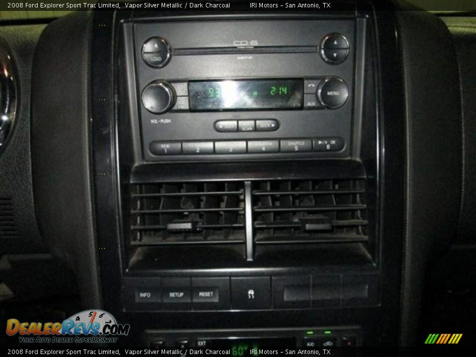 2008 Ford Explorer Sport Trac Limited Vapor Silver Metallic / Dark Charcoal Photo #14