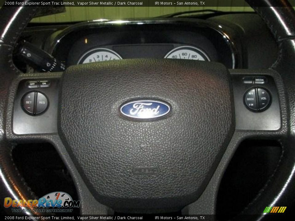 2008 Ford Explorer Sport Trac Limited Vapor Silver Metallic / Dark Charcoal Photo #15