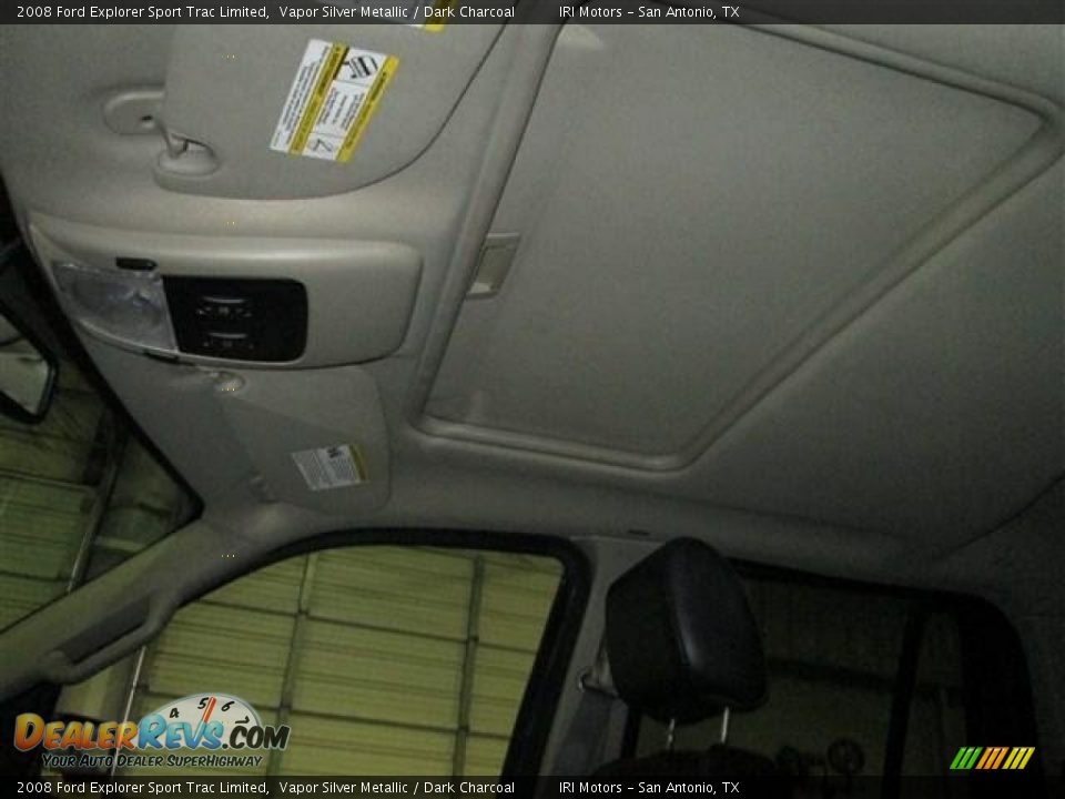 2008 Ford Explorer Sport Trac Limited Vapor Silver Metallic / Dark Charcoal Photo #16