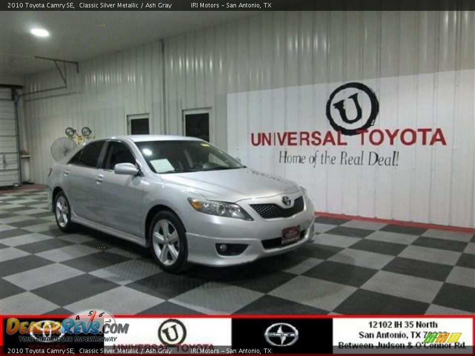 2010 Toyota Camry SE Classic Silver Metallic / Ash Gray Photo #1