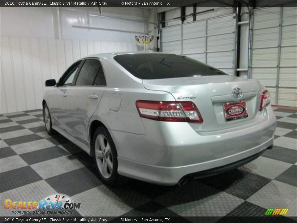 2010 Toyota Camry SE Classic Silver Metallic / Ash Gray Photo #5