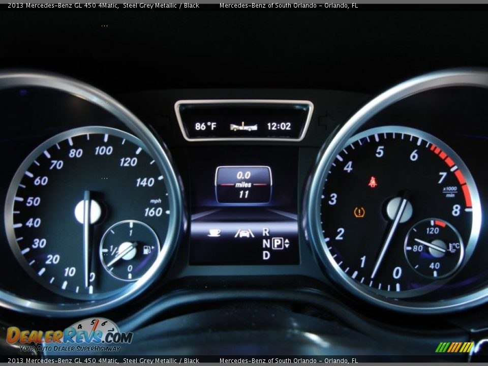 2013 Mercedes-Benz GL 450 4Matic Steel Grey Metallic / Black Photo #11