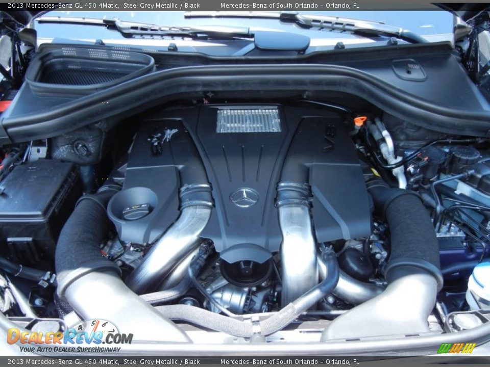 2013 Mercedes-Benz GL 450 4Matic Steel Grey Metallic / Black Photo #13