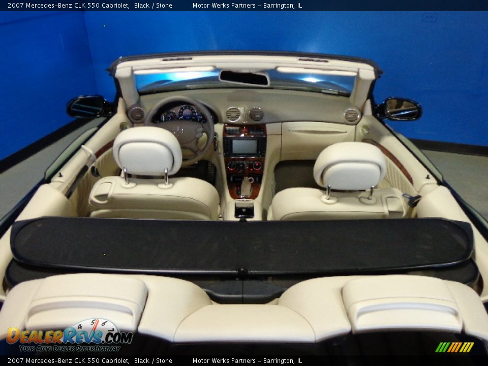 2007 Mercedes-Benz CLK 550 Cabriolet Black / Stone Photo #10