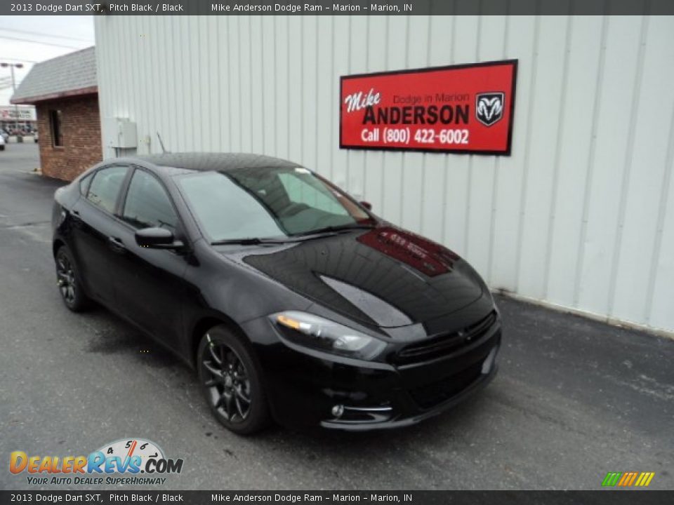 2013 Dodge Dart SXT Pitch Black / Black Photo #1