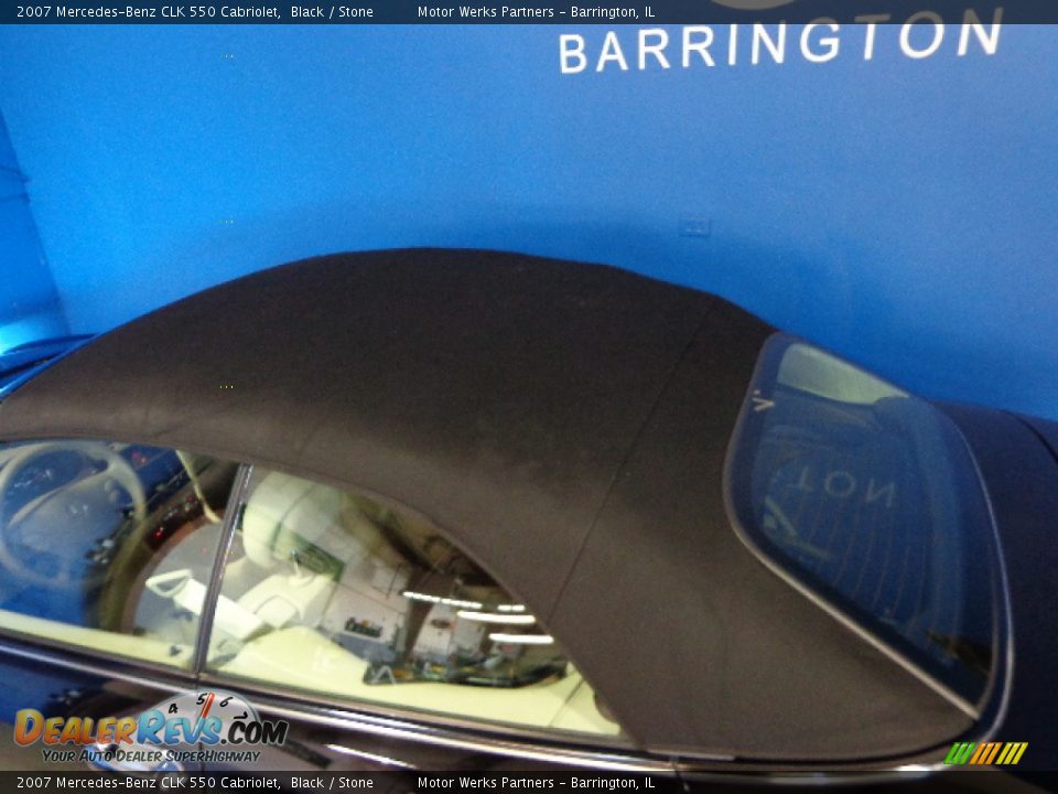 2007 Mercedes-Benz CLK 550 Cabriolet Black / Stone Photo #16