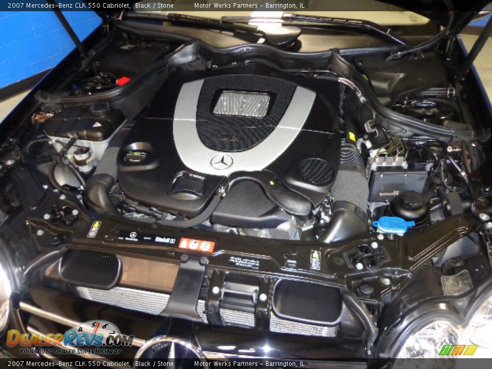 2007 Mercedes-Benz CLK 550 Cabriolet Black / Stone Photo #20
