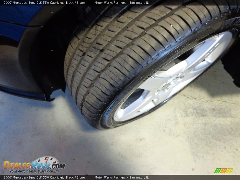 2007 Mercedes-Benz CLK 550 Cabriolet Black / Stone Photo #22