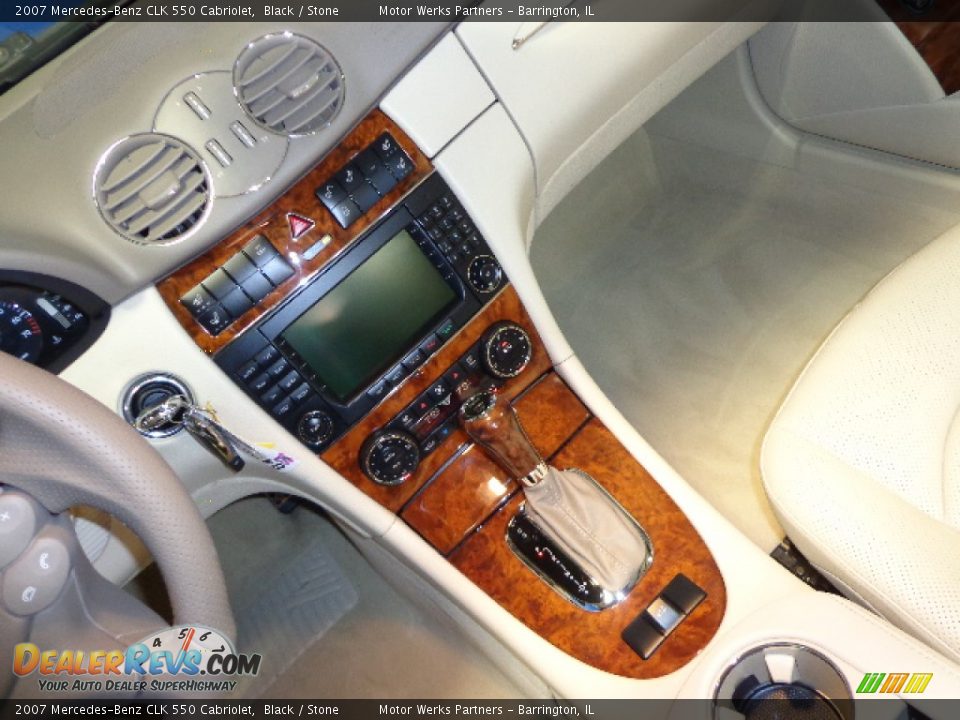 2007 Mercedes-Benz CLK 550 Cabriolet Black / Stone Photo #29
