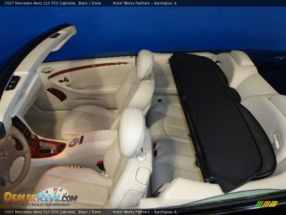 2007 Mercedes-Benz CLK 550 Cabriolet Black / Stone Photo #30