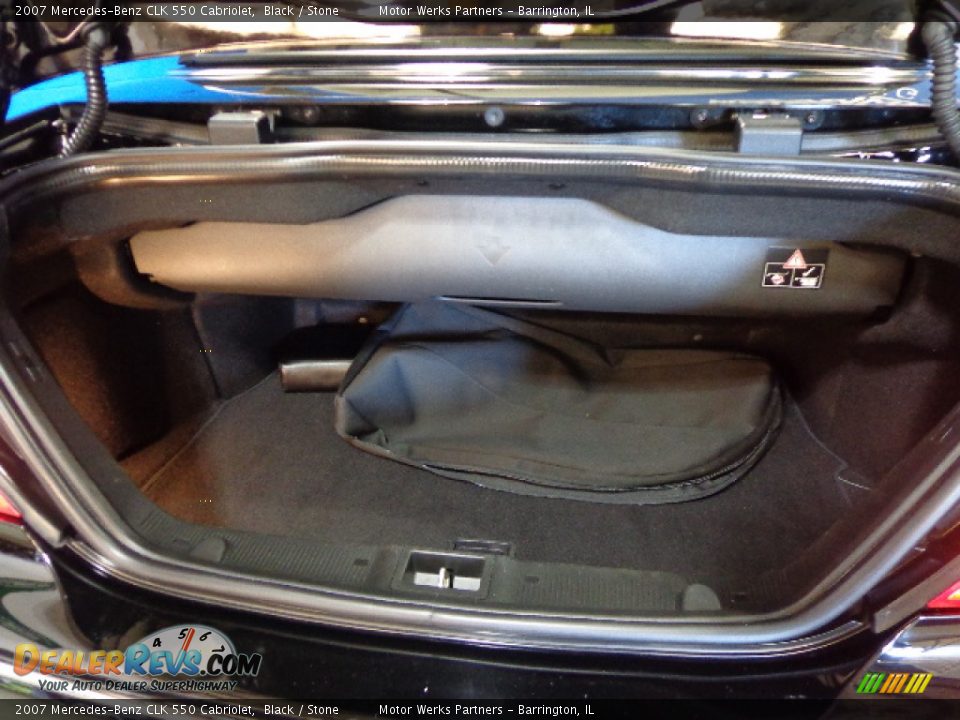 2007 Mercedes-Benz CLK 550 Cabriolet Black / Stone Photo #31