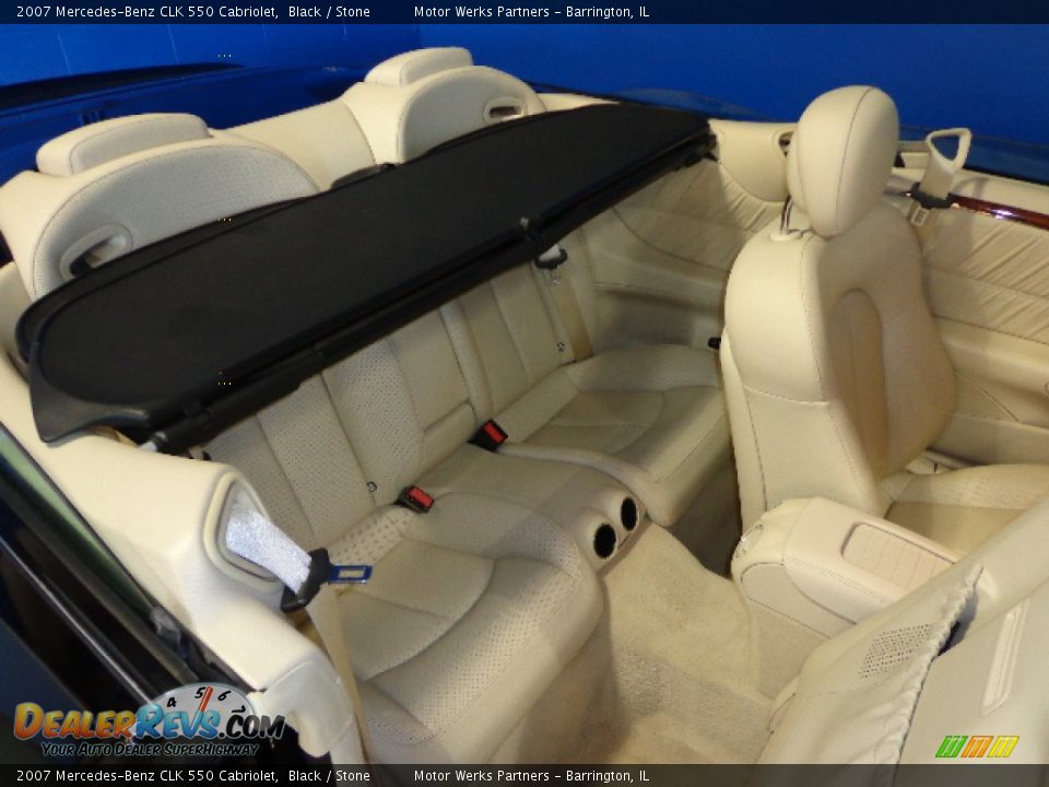 2007 Mercedes-Benz CLK 550 Cabriolet Black / Stone Photo #32
