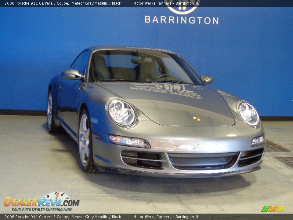 2008 Porsche 911 Carrera S Coupe Meteor Grey Metallic / Black Photo #1
