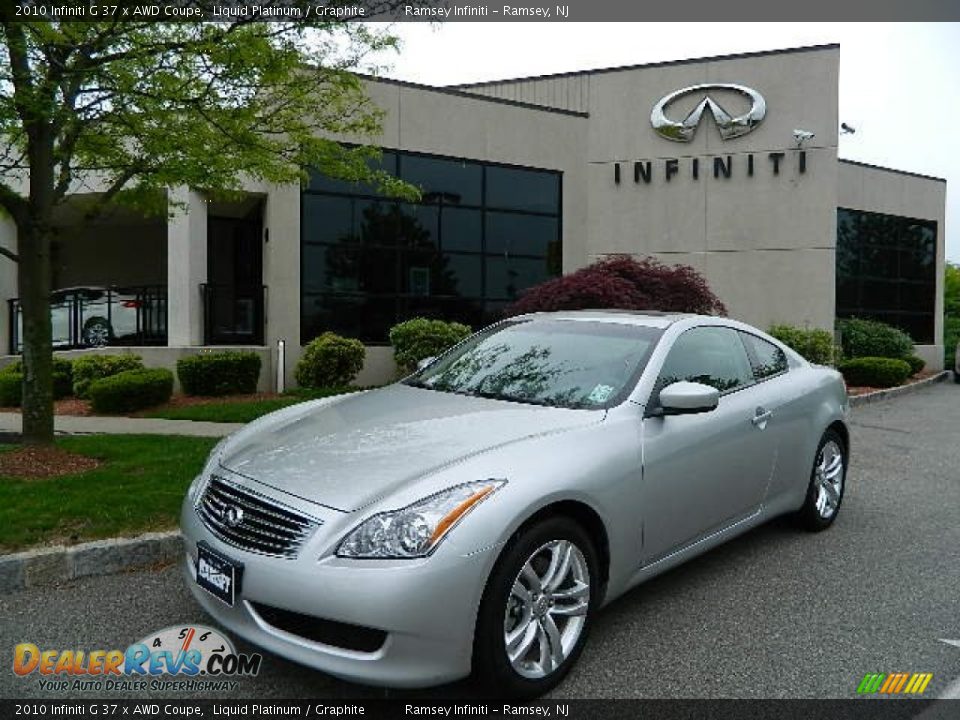 2010 Infiniti G 37 x AWD Coupe Liquid Platinum / Graphite Photo #2