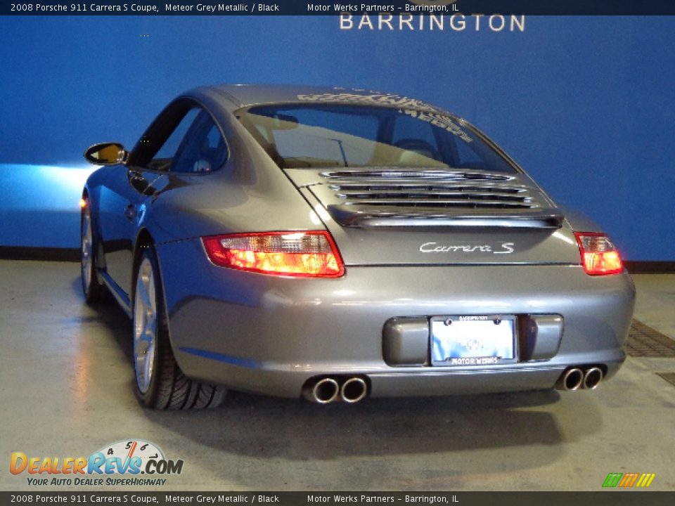 2008 Porsche 911 Carrera S Coupe Meteor Grey Metallic / Black Photo #6
