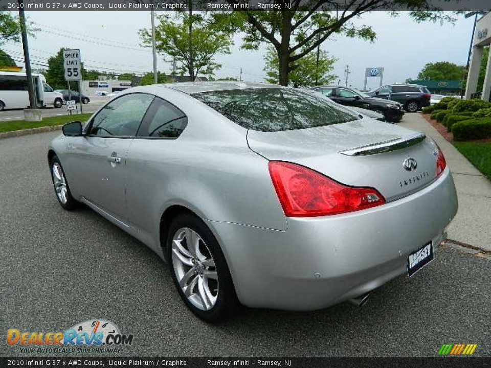 2010 Infiniti G 37 x AWD Coupe Liquid Platinum / Graphite Photo #5