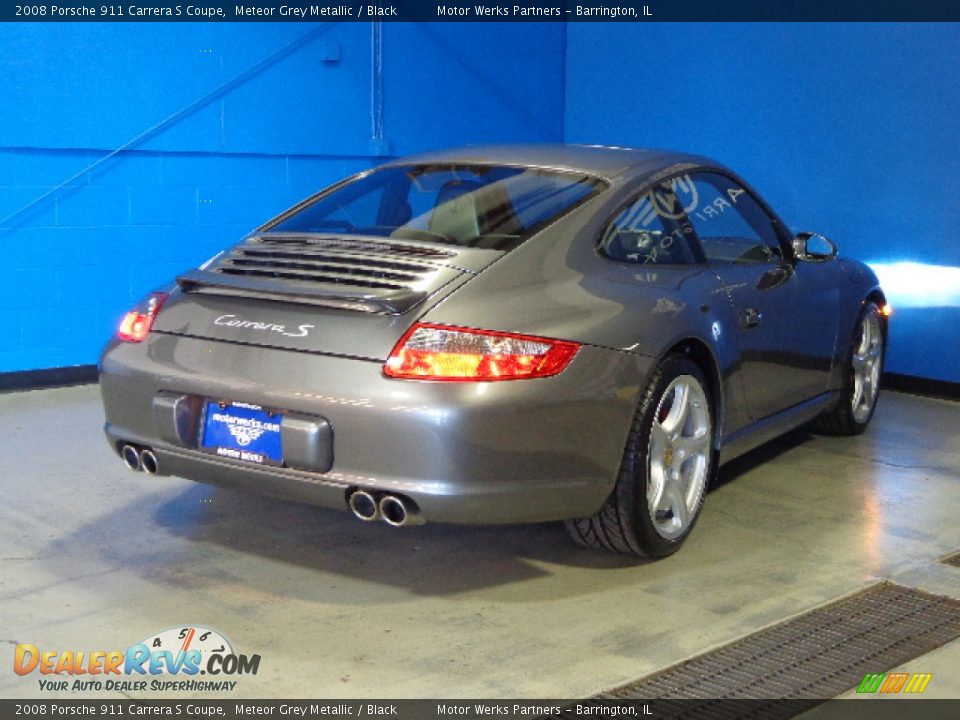 2008 Porsche 911 Carrera S Coupe Meteor Grey Metallic / Black Photo #8