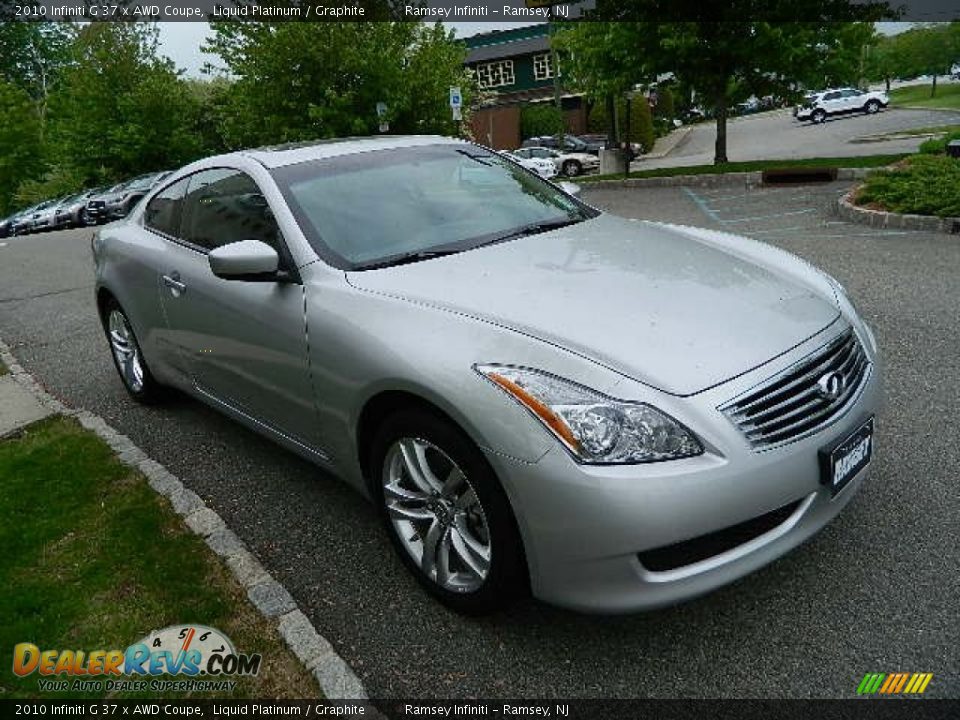 2010 Infiniti G 37 x AWD Coupe Liquid Platinum / Graphite Photo #8