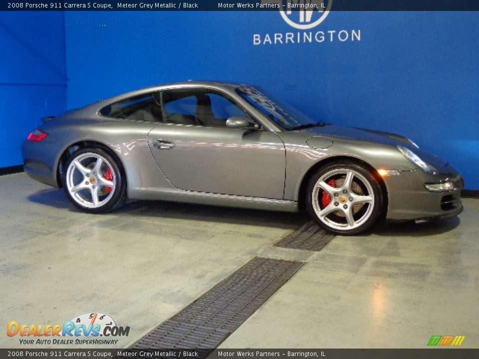 2008 Porsche 911 Carrera S Coupe Meteor Grey Metallic / Black Photo #9
