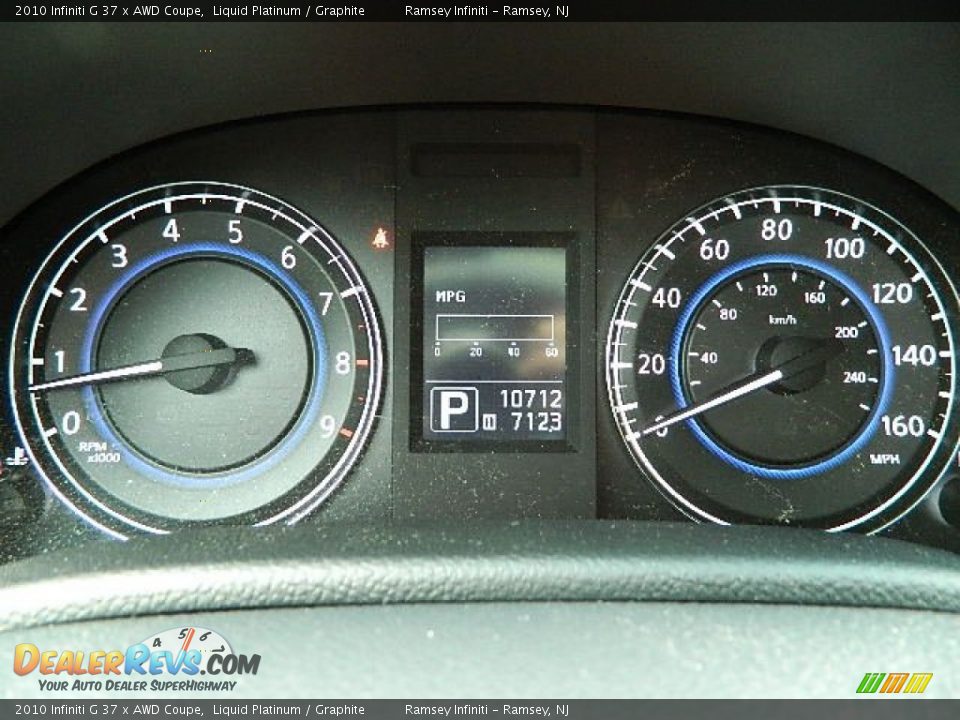 2010 Infiniti G 37 x AWD Coupe Gauges Photo #16