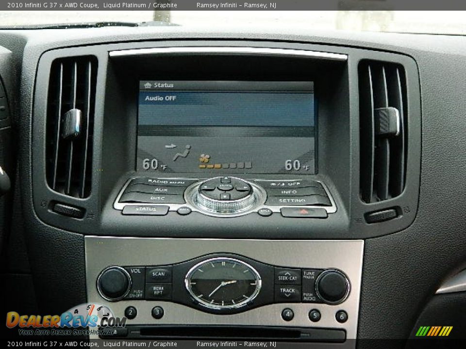 Controls of 2010 Infiniti G 37 x AWD Coupe Photo #17