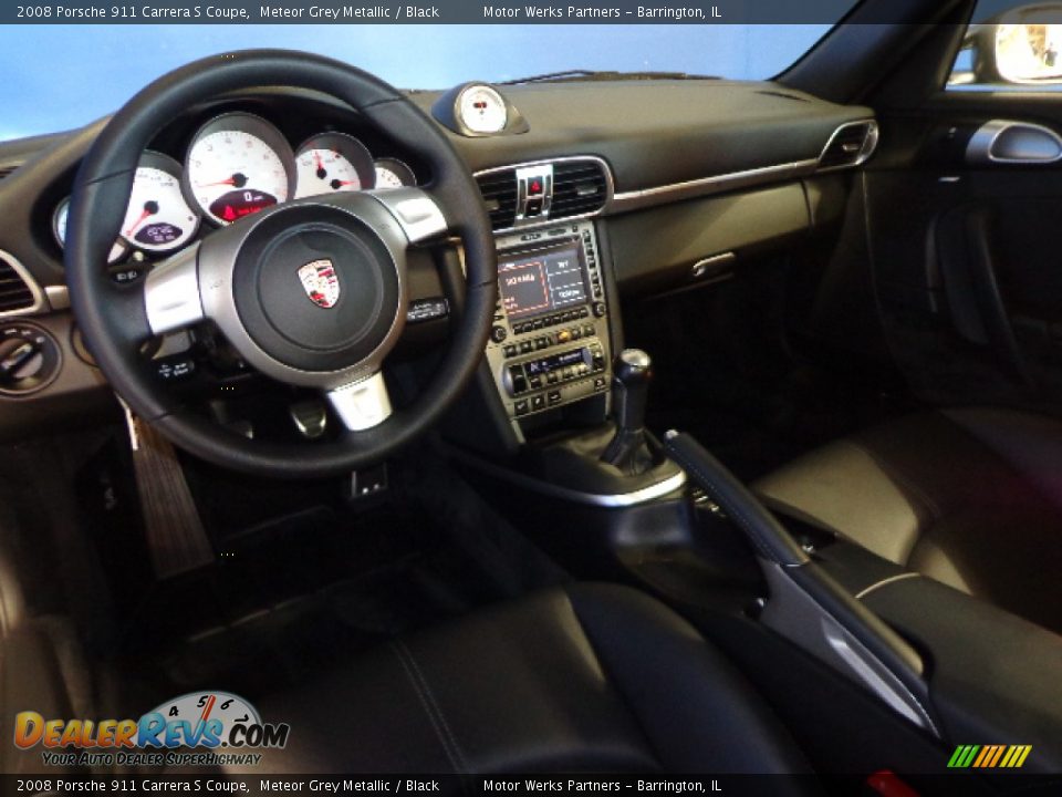 2008 Porsche 911 Carrera S Coupe Meteor Grey Metallic / Black Photo #24