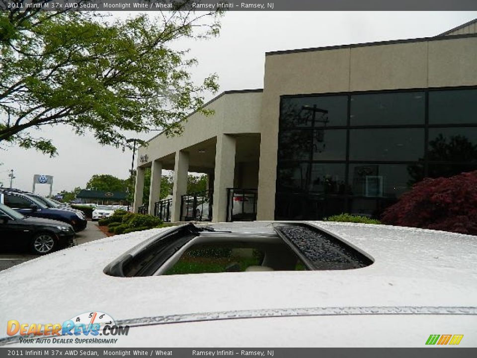 2011 Infiniti M 37x AWD Sedan Moonlight White / Wheat Photo #4