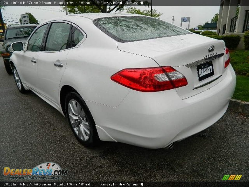 2011 Infiniti M 37x AWD Sedan Moonlight White / Wheat Photo #5
