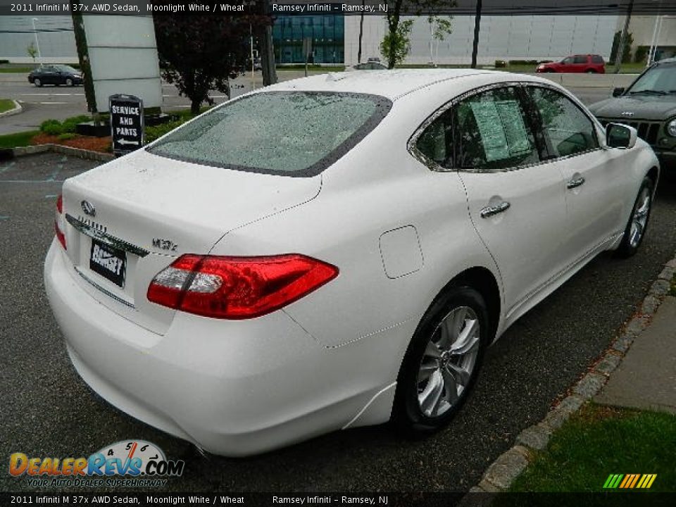 2011 Infiniti M 37x AWD Sedan Moonlight White / Wheat Photo #7