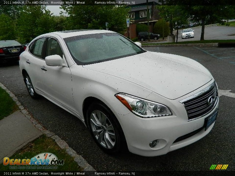 2011 Infiniti M 37x AWD Sedan Moonlight White / Wheat Photo #8