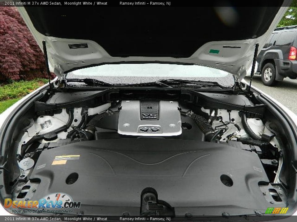 2011 Infiniti M 37x AWD Sedan Moonlight White / Wheat Photo #9